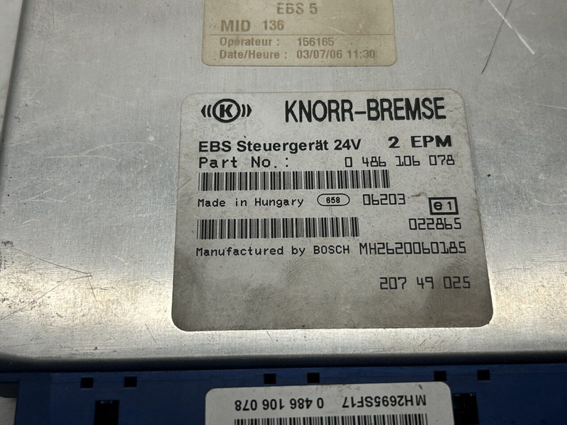 Renault EBS - Elektroniskais vadības bloks (ECU) - Kravas automašīna: foto 4 Renault EBS - Elektroniskais vadības bloks (ECU) - Kravas automašīna: foto 4