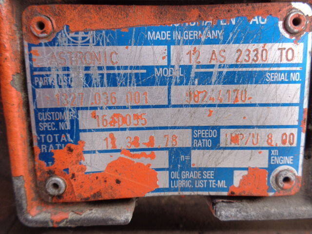 ZF ASTRONIC 12AS2330 TO 12AS2330TO - Pārnesumkārba - Kravas automašīna: foto 5 ZF ASTRONIC 12AS2330 TO 12AS2330TO - Pārnesumkārba - Kravas automašīna: foto 5