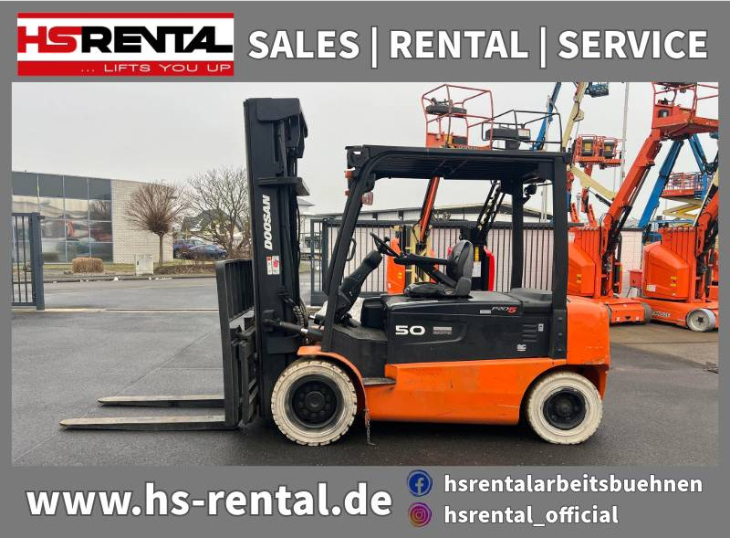 Doosan B50X5 5T 6m Triplex non-marking (1841) - Elektroiekrāvējs: foto 1 Doosan B50X5 5T 6m Triplex non-marking (1841) - Elektroiekrāvējs: foto 1