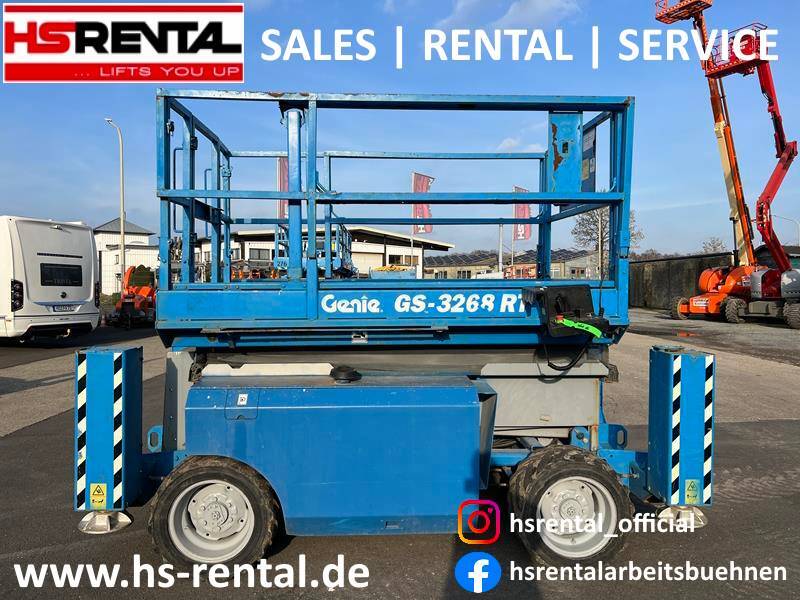 Genie GS3268 RT diesel 4x4 12m (1480) - Šķērveida pacēlājs: foto 1 Genie GS3268 RT diesel 4x4 12m (1480) - Šķērveida pacēlājs: foto 1