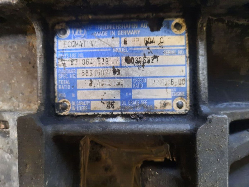 Iveco ZF 6HP604C Cursor 8. 6HP594C - Pārnesumkārba: foto 2 Iveco ZF 6HP604C Cursor 8. 6HP594C - Pārnesumkārba: foto 2