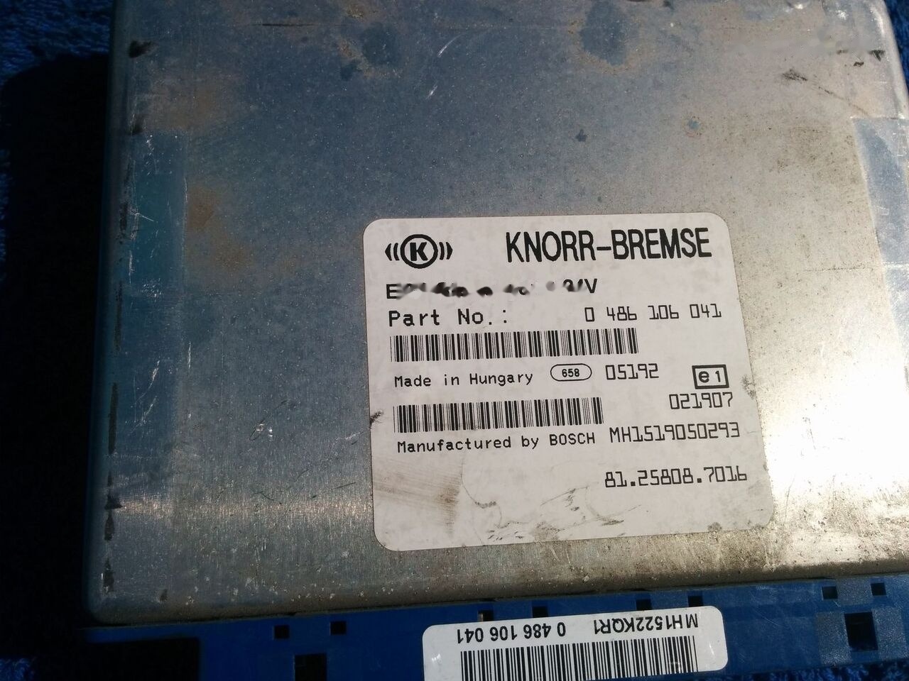 MAN WABCO ECU ZBR2 / 81.25806.7096. 4462100070 MAN CYTI - Elektroniskais vadības bloks (ECU) - Autobuss: foto 1 MAN WABCO ECU ZBR2 / 81.25806.7096. 4462100070 MAN CYTI - Elektroniskais vadības bloks (ECU) - Autobuss: foto 1