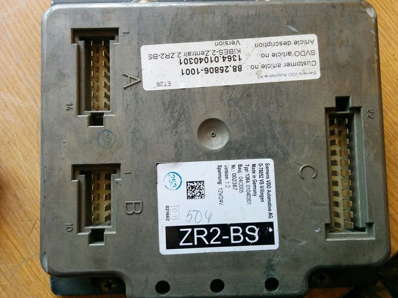 MAN ZR2-BS - VDO D78052 VS - Elektroniskais vadības bloks (ECU): foto 5 MAN ZR2-BS - VDO D78052 VS - Elektroniskais vadības bloks (ECU): foto 5