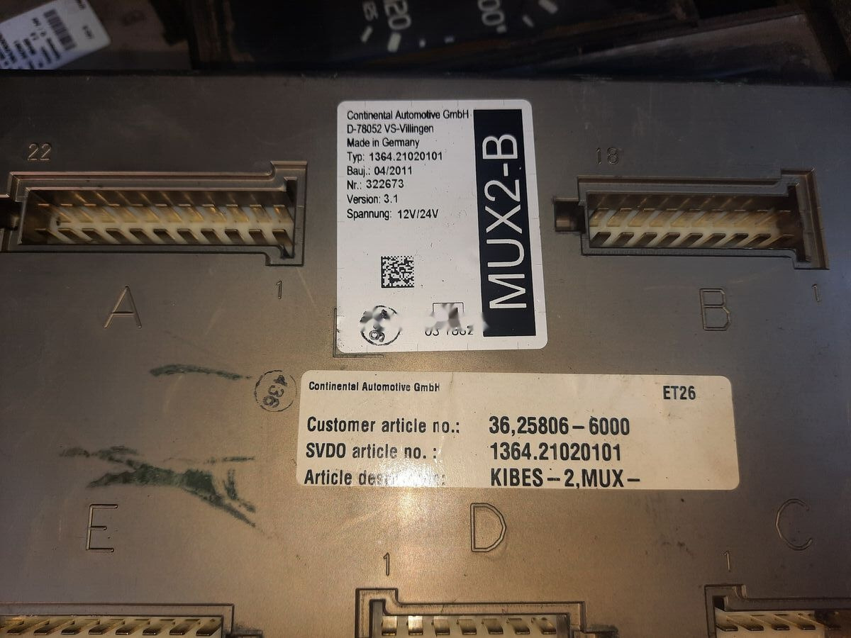 MAN ZR2-BS - VDO D78052 VS MAN CYTI - Elektroniskais vadības bloks (ECU) - Autobuss: foto 1 MAN ZR2-BS - VDO D78052 VS MAN CYTI - Elektroniskais vadības bloks (ECU) - Autobuss: foto 1