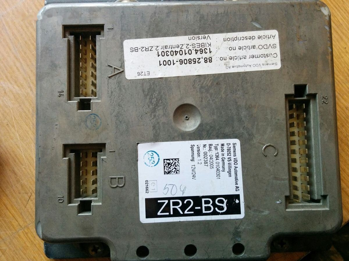 MAN ZR2-BS - VDO D78052 VS MAN CYTI - Elektroniskais vadības bloks (ECU) - Autobuss: foto 2 MAN ZR2-BS - VDO D78052 VS MAN CYTI - Elektroniskais vadības bloks (ECU) - Autobuss: foto 2