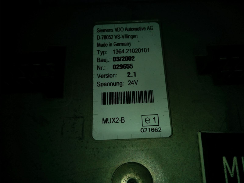 Neoplan MUX2-B - Elektroniskais vadības bloks (ECU): foto 3 Neoplan MUX2-B - Elektroniskais vadības bloks (ECU): foto 3