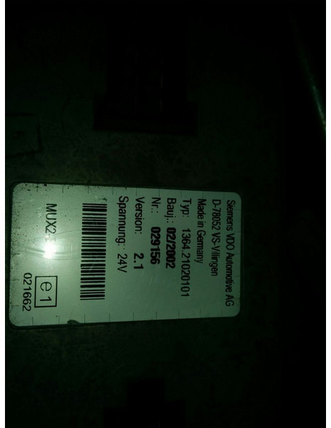 Neoplan MUX2-B - Elektroniskais vadības bloks (ECU): foto 4 Neoplan MUX2-B - Elektroniskais vadības bloks (ECU): foto 4