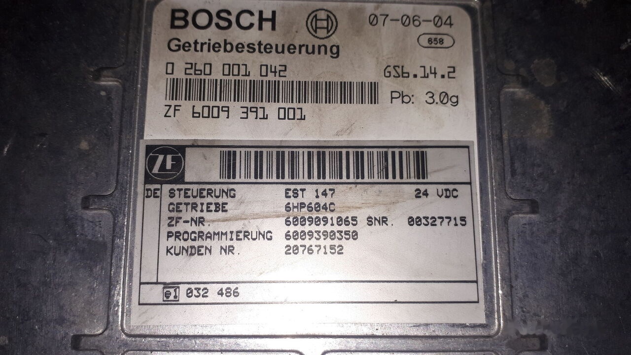 Scania kpp 602S .0260001031 . 032. 041. ZF5HP592C Scania 94 / Volvo/ MAN - Elektroniskais vadības bloks (ECU) - Autobuss: foto 5 Scania kpp 602S .0260001031 . 032. 041. ZF5HP592C Scania 94 / Volvo/ MAN - Elektroniskais vadības bloks (ECU) - Autobuss: foto 5