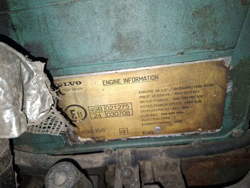 Volvo D12A - Dzinējs: foto 3 Volvo D12A - Dzinējs: foto 3