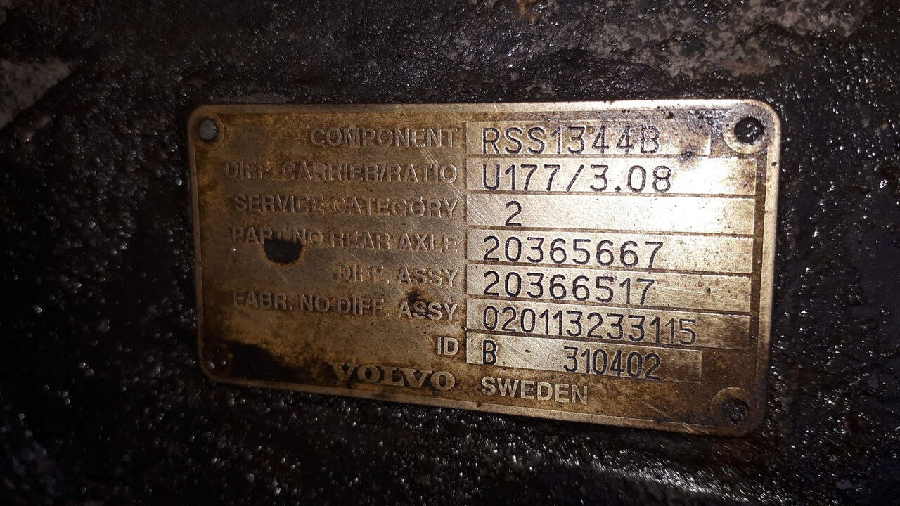 Volvo MS17X.- 2.85/ 3.08 .\5.29\ 5.63. Volvo FH12\ FH-13 truck - Diferenciālis - Kravas automašīna: foto 2 Volvo MS17X.- 2.85/ 3.08 .\5.29\ 5.63. Volvo FH12\ FH-13 truck - Diferenciālis - Kravas automašīna: foto 2