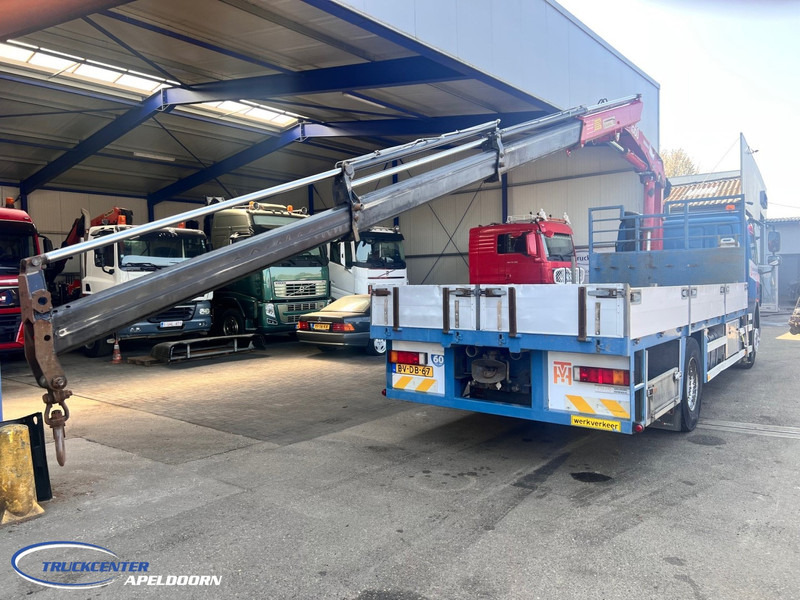 DAF CF 75.310 Manuel, Steel springs, HMF 1560 K3 - Bortu kravas automašīna/ Platforma, Kravas auto ar manipulatoru: foto 2 DAF CF 75.310 Manuel, Steel springs, HMF 1560 K3 - Bortu kravas automašīna/ Platforma, Kravas auto ar manipulatoru: foto 2