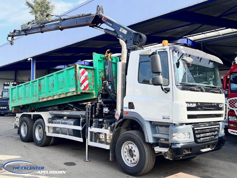 DAF CF 85.410 ATE, Hiab 166, 6x4 Big axle, Steel spring - Pacēlājs ar āķi, Kravas auto ar manipulatoru: foto 1 DAF CF 85.410 ATE, Hiab 166, 6x4 Big axle, Steel spring - Pacēlājs ar āķi, Kravas auto ar manipulatoru: foto 1