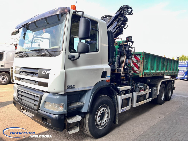 DAF CF 85.410 ATE, Hiab 166, 6x4 Steel spring - Kravas automašīna pašizgāzējs, Kravas auto ar manipulatoru: foto 3 DAF CF 85.410 ATE, Hiab 166, 6x4 Steel spring - Kravas automašīna pašizgāzējs, Kravas auto ar manipulatoru: foto 3
