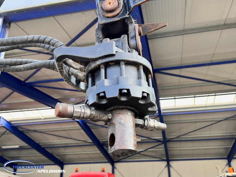 Kravas automašīna pašizgāzējs, Kravas auto ar manipulatoru DAF CF 85.410 ATE, Hiab 166, 6x4 Steel spring: foto 7