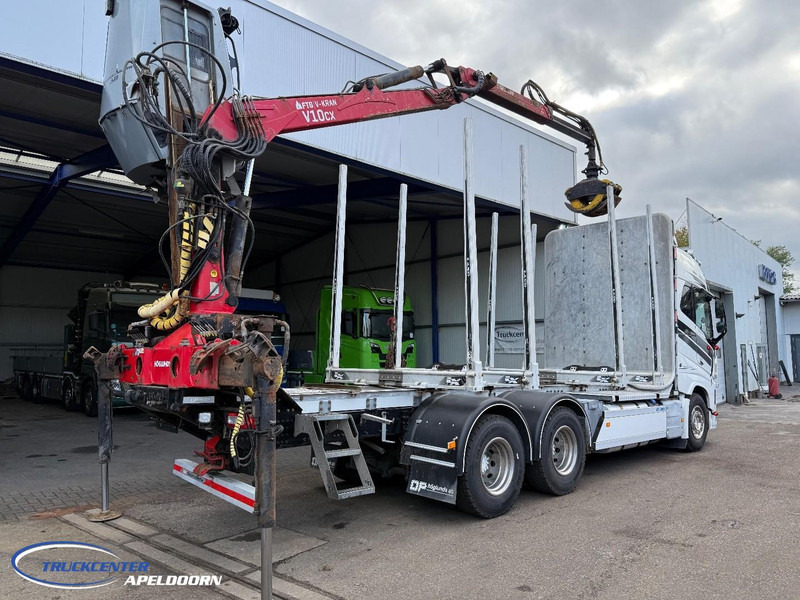 Volvo FH 650 6x4, FTG V1000X.81 laadkraan - Kokvedējs, Kravas auto ar manipulatoru: foto 2 Volvo FH 650 6x4, FTG V1000X.81 laadkraan - Kokvedējs, Kravas auto ar manipulatoru: foto 2