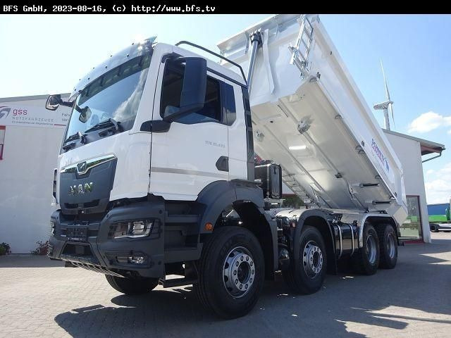 MAN TGS (TG3) 35.470 8x4 BB CH Hinterkipper Stahl H - Būvgružu konteineru vedējs: foto 1 MAN TGS (TG3) 35.470 8x4 BB CH Hinterkipper Stahl H - Būvgružu konteineru vedējs: foto 1