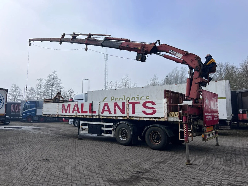 ATM 2 AS + HIAB 300-4 + WINCH - Bortu puspiekabe/ Platforma: foto 1 ATM 2 AS + HIAB 300-4 + WINCH - Bortu puspiekabe/ Platforma: foto 1