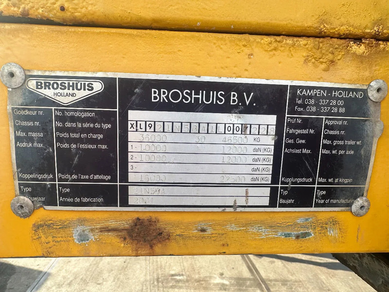 Puspiekabe zema profila platforma Broshuis 21N58A, 2 AXLE LAST AXLE STEERING, EXTENDABLE: foto 18 Puspiekabe zema profila platforma Broshuis 21N58A, 2 AXLE LAST AXLE STEERING, EXTENDABLE: foto 18