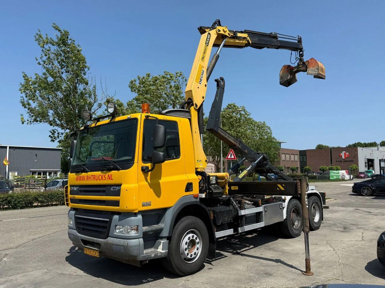 DAF CF 85.410 6X4 - EURO 5 + PALFINGER PK15500 + REM - Kravas auto ar manipulatoru: foto 1 DAF CF 85.410 6X4 - EURO 5 + PALFINGER PK15500 + REM - Kravas auto ar manipulatoru: foto 1