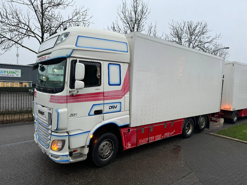 DAF XF 510 6X2 - EURO 6 + RETARDER + ZEPRO LIFT + REMOTE - Kravas automašīna ar slēgto virsbūvi: foto 1 DAF XF 510 6X2 - EURO 6 + RETARDER + ZEPRO LIFT + REMOTE - Kravas automašīna ar slēgto virsbūvi: foto 1