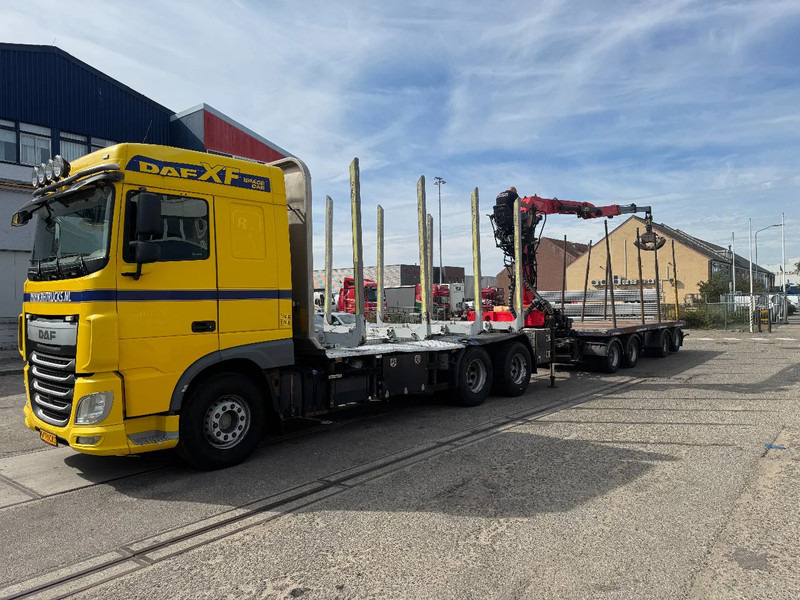 DAF XF 510 6X4 EURO 6 PALFINGER Q150Z + GRIJPER + KELBERG HANGER INTARDER - Bortu kravas automašīna/ Platforma, Kravas auto ar manipulatoru: foto 1 DAF XF 510 6X4 EURO 6 PALFINGER Q150Z + GRIJPER + KELBERG HANGER INTARDER - Bortu kravas automašīna/ Platforma, Kravas auto ar manipulatoru: foto 1
