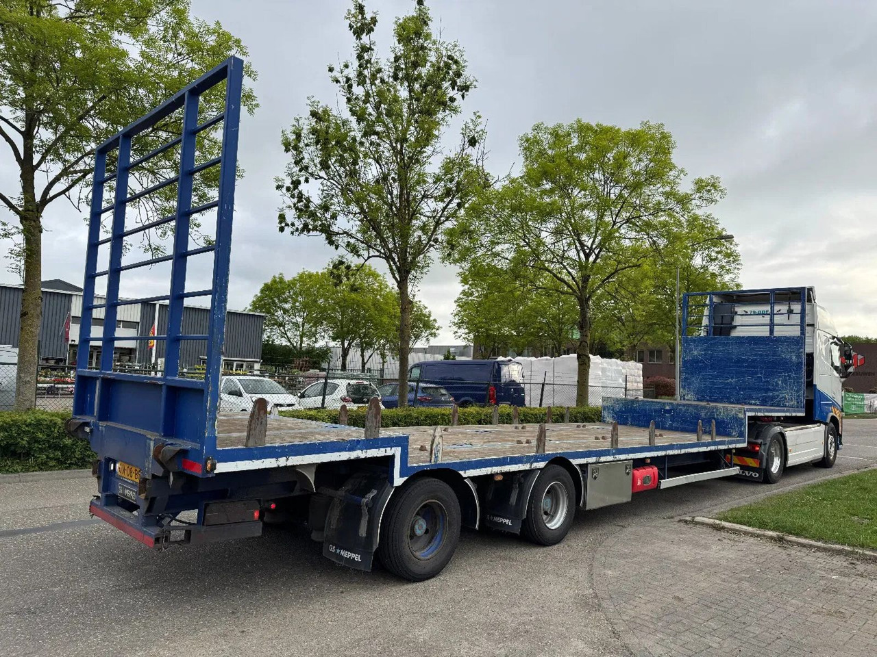 GS Meppel 2 AXLE SAF + MOFFETT KOOIAAP - Bortu puspiekabe/ Platforma: foto 4 GS Meppel 2 AXLE SAF + MOFFETT KOOIAAP - Bortu puspiekabe/ Platforma: foto 4
