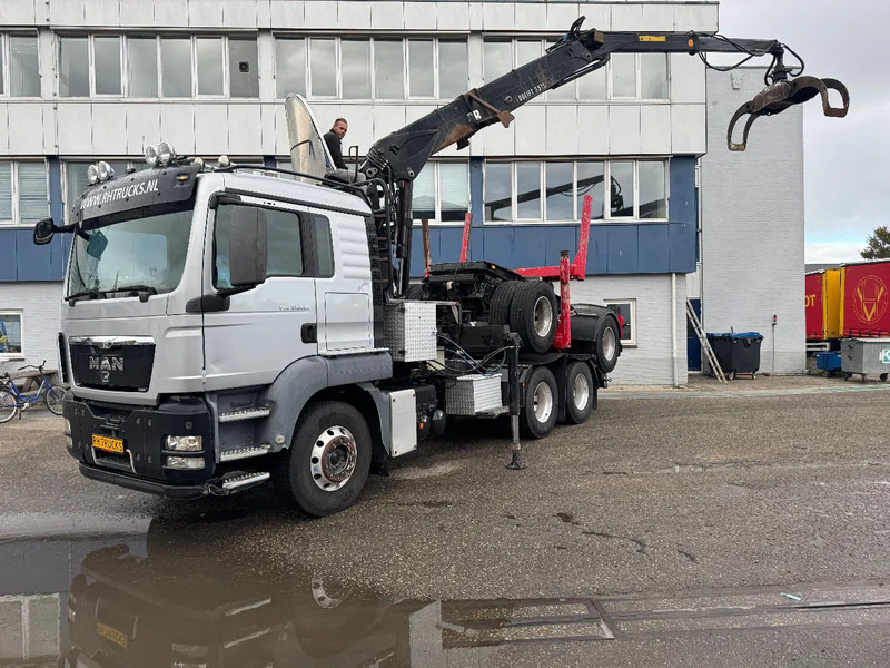 MAN TGS 33.480 6X4 + HIAB 251S.82 + TRAILER 2 AXLE KRAEMER - Kokvedējs, Kravas auto ar manipulatoru: foto 1 MAN TGS 33.480 6X4 + HIAB 251S.82 + TRAILER 2 AXLE KRAEMER - Kokvedējs, Kravas auto ar manipulatoru: foto 1