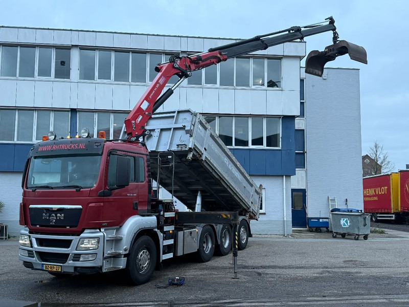 MAN TGS 35.480 8X4 + HMF 2420-K3 REMOTE + TIPPER - Kravas automašīna pašizgāzējs, Kravas auto ar manipulatoru: foto 1 MAN TGS 35.480 8X4 + HMF 2420-K3 REMOTE + TIPPER - Kravas automašīna pašizgāzējs, Kravas auto ar manipulatoru: foto 1