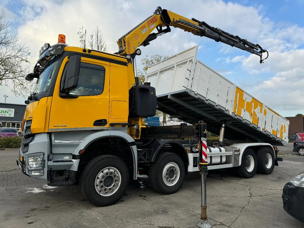 Mercedes-Benz Actros 4448 - 8X4 + EURO 6 + FASSI F315 + REMOTE - Bortu kravas automašīna/ Platforma, Kravas auto ar manipulatoru: foto 1 Mercedes-Benz Actros 4448 - 8X4 + EURO 6 + FASSI F315 + REMOTE - Bortu kravas automašīna/ Platforma, Kravas auto ar manipulatoru: foto 1