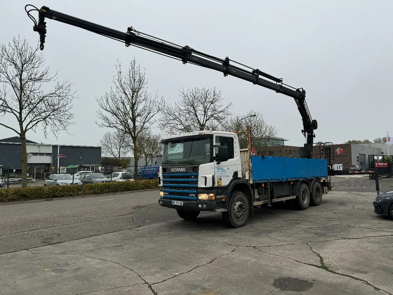 Scania P124-360 6X4 EURO 2 HIAB 200 C-5 ALL 2000 - Bortu kravas automašīna/ Platforma, Kravas auto ar manipulatoru: foto 1 Scania P124-360 6X4 EURO 2 HIAB 200 C-5 ALL 2000 - Bortu kravas automašīna/ Platforma, Kravas auto ar manipulatoru: foto 1