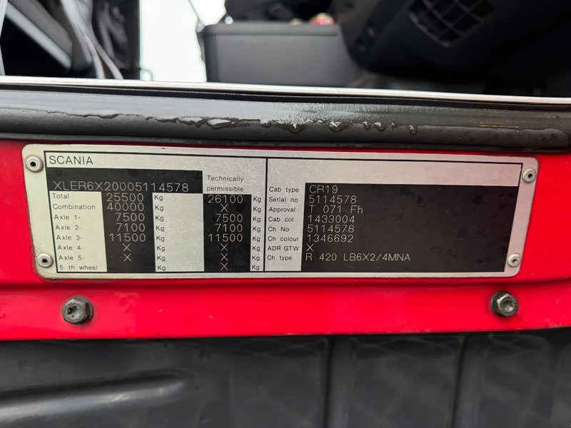 Scania R420 6X2 MULTILIFT SLT 180 līzingu Scania R420 6X2 MULTILIFT SLT 180: foto 16
