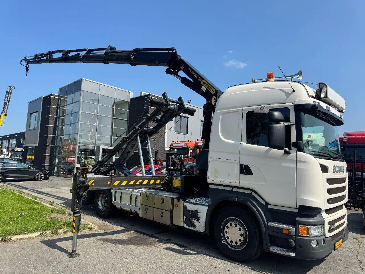 Scania R450 6X2 - EURO 6 + PALFINGER PK 32002-SH + REMO - Pacēlājs ar āķi, Kravas auto ar manipulatoru: foto 3 Scania R450 6X2 - EURO 6 + PALFINGER PK 32002-SH + REMO - Pacēlājs ar āķi, Kravas auto ar manipulatoru: foto 3