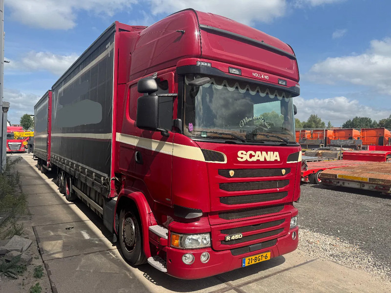 Scania R450 6X2 EURO6 + VAN ECK HANGER - Kravas automašīna ar tentu: foto 3 Scania R450 6X2 EURO6 + VAN ECK HANGER - Kravas automašīna ar tentu: foto 3