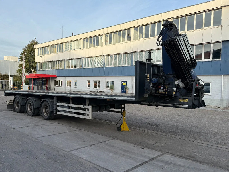 TURBO'S HOET 3 AXLE + AMCO-VEBA V929 6S CRANE + REMOTE - Bortu puspiekabe/ Platforma: foto 2 TURBO'S HOET 3 AXLE + AMCO-VEBA V929 6S CRANE + REMOTE - Bortu puspiekabe/ Platforma: foto 2