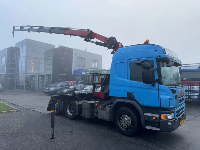 Scania P450 6X2 - EURO 6 + HMF 2620-K5 + REMOTE + LIFT AXLE - Vilcējs: foto 1 Scania P450 6X2 - EURO 6 + HMF 2620-K5 + REMOTE + LIFT AXLE - Vilcējs: foto 1