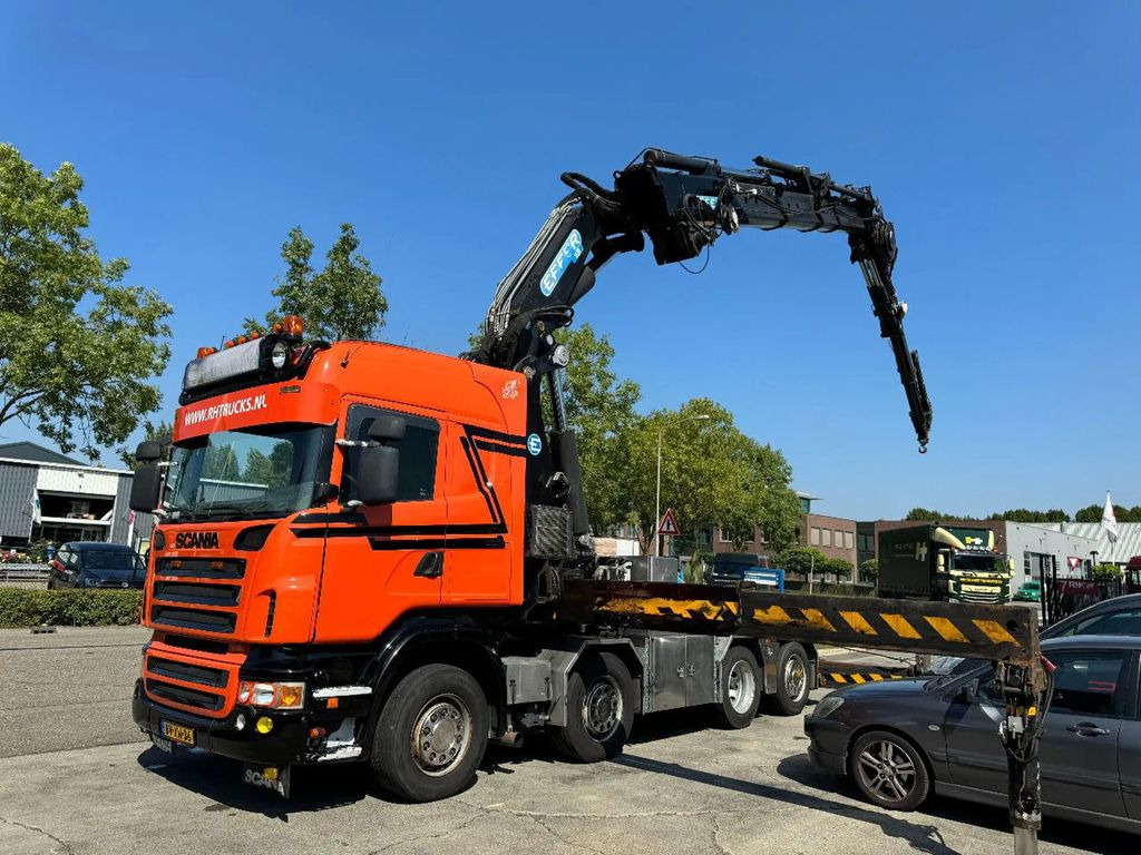 Scania R560 V8 8X2 + EFFER CRANE 1550 6S + FLYJIP 6XHYD - Vilcējs: foto 2 Scania R560 V8 8X2 + EFFER CRANE 1550 6S + FLYJIP 6XHYD - Vilcējs: foto 2
