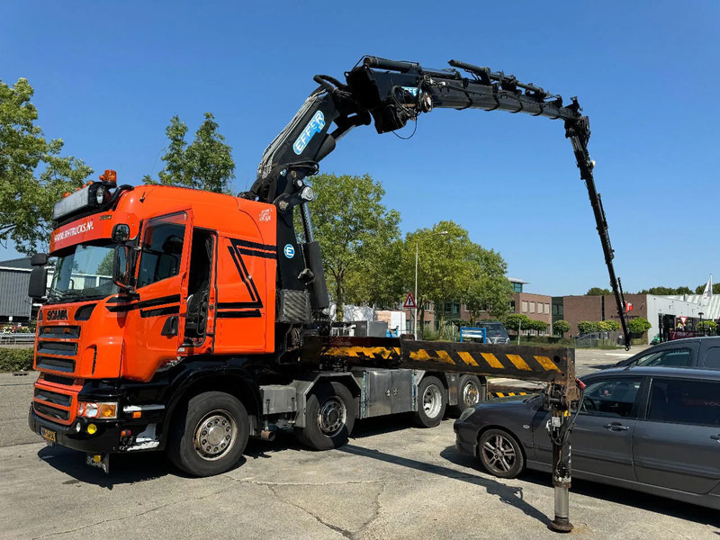Scania R560 V8 8X2 + EFFER CRANE 1550 6S + FLYJIP 6XHYDR + REMOTE + WINCH - Vilcējs: foto 1 Scania R560 V8 8X2 + EFFER CRANE 1550 6S + FLYJIP 6XHYDR + REMOTE + WINCH - Vilcējs: foto 1