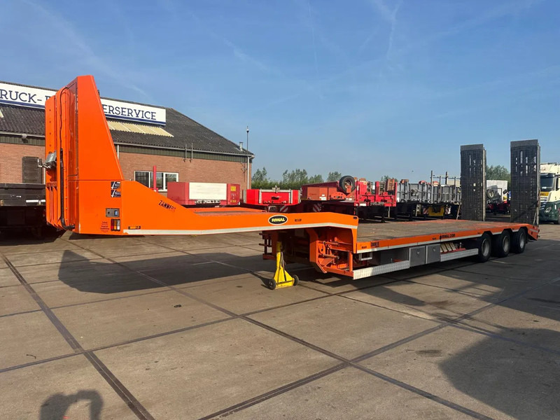 Zanner STL 45, 2 AXLE FORCED STEERING,LIFTING DECK, REMOTE CONTROL, WINCH, DUBBLE HYDRAULIC RAMPS - Puspiekabe zema profila platforma: foto 1 Zanner STL 45, 2 AXLE FORCED STEERING,LIFTING DECK, REMOTE CONTROL, WINCH, DUBBLE HYDRAULIC RAMPS - Puspiekabe zema profila platforma: foto 1