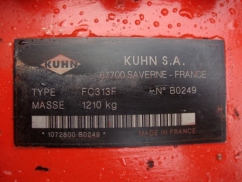 Kuhn FC 313 F - Pļāvējs: foto 5 Kuhn FC 313 F - Pļāvējs: foto 5