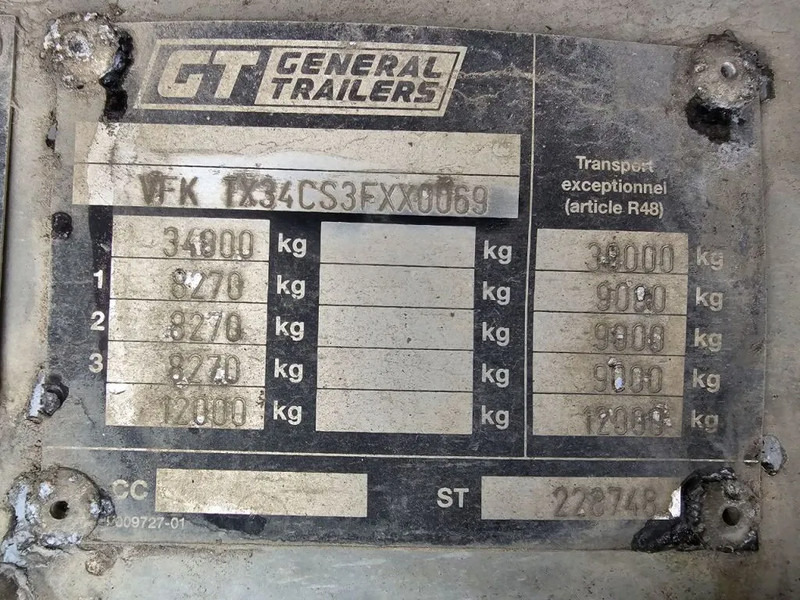 Bortu puspiekabe/ Platforma General Trailer SAF - DISC: foto 12