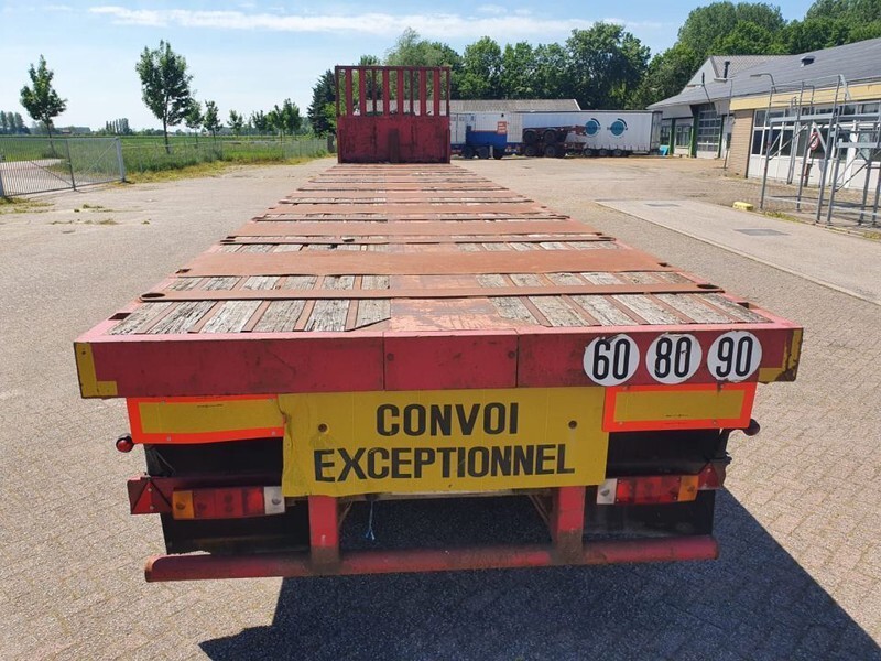 Bortu puspiekabe/ Platforma Nooteboom OVB-42 VV Extendable 20M Steering platform: foto 10