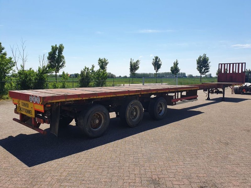 Bortu puspiekabe/ Platforma Nooteboom OVB-42 VV Extendable 20M Steering platform: foto 9