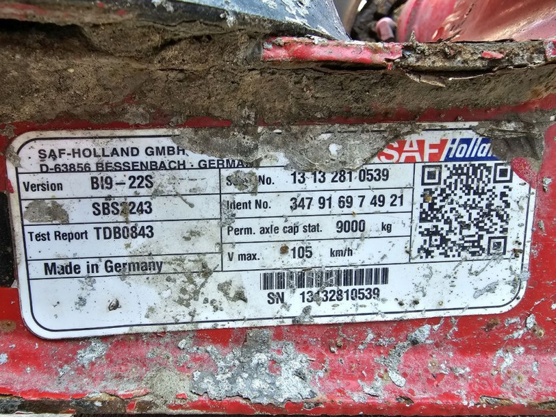 SAF BI9-22S / SBS2243 - Asis un rezerves daļas - Kravas automašīna: foto 4 SAF BI9-22S / SBS2243 - Asis un rezerves daļas - Kravas automašīna: foto 4