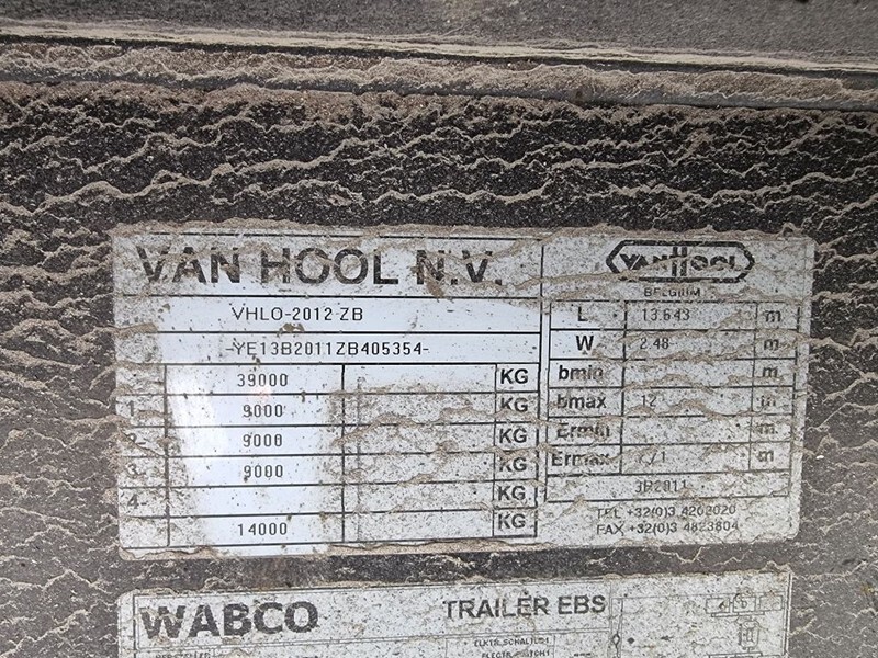 Tenta puspiekabe Van Hool BPW - DISC - 10 Bolts!: foto 15