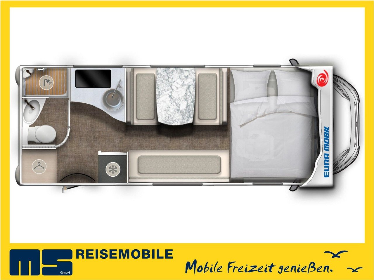 Eura Mobil ACTIVA ONE 630 LS / -2025- / 140PS / RAUMWUNDER - Alkov kemperis: foto 2 Eura Mobil ACTIVA ONE 630 LS / -2025- / 140PS / RAUMWUNDER - Alkov kemperis: foto 2