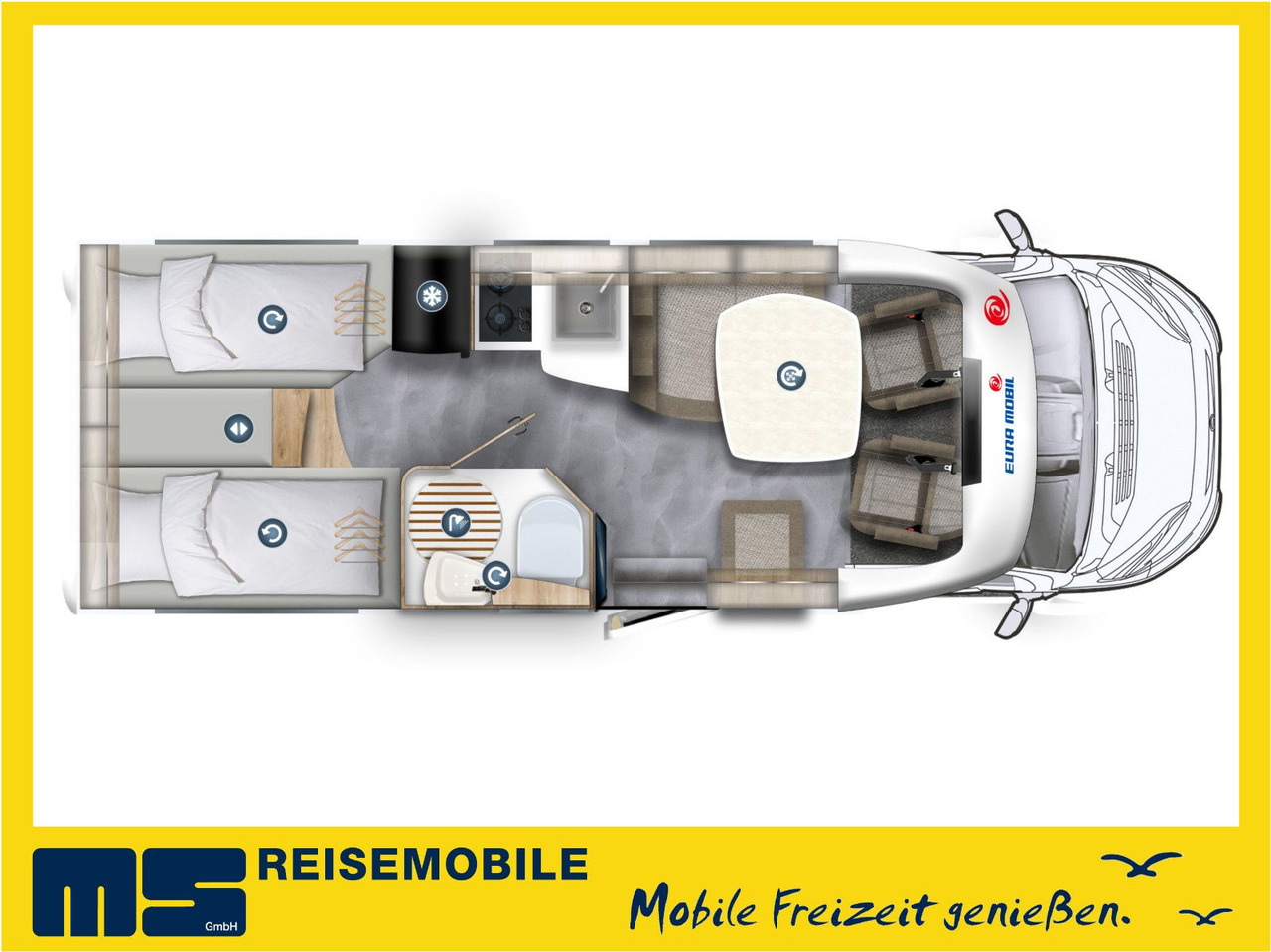 Eura Mobil PROFILA T 695 EB/MOD.2025/MONDIAL/140PS/EINZELB. - Daļēji integrētais kemperis: foto 2 Eura Mobil PROFILA T 695 EB/MOD.2025/MONDIAL/140PS/EINZELB. - Daļēji integrētais kemperis: foto 2
