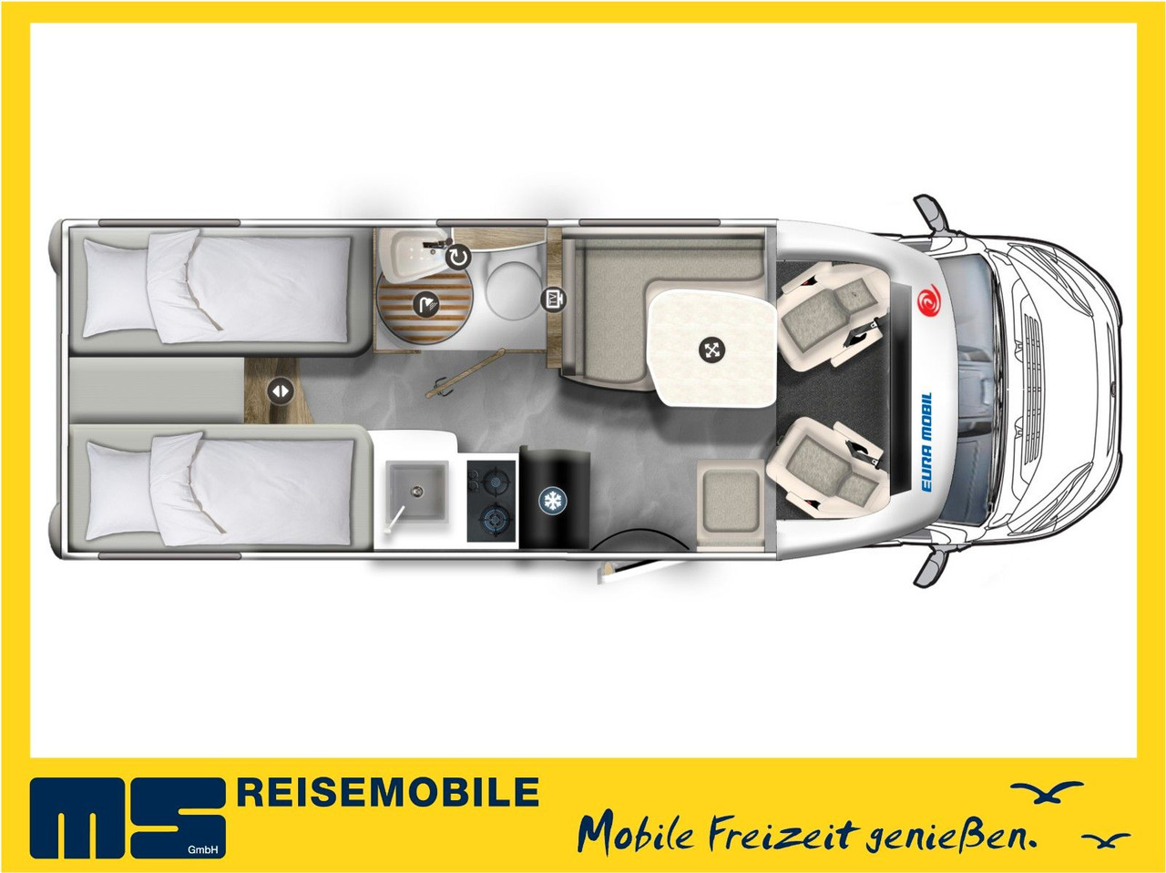 HYMER / ERIBA / HYMERCAR EXSIS T 588 / SAT / AHK / NAVI / EINZELBETTEN - Daļēji integrētais kemperis: foto 2 HYMER / ERIBA / HYMERCAR EXSIS T 588 / SAT / AHK / NAVI / EINZELBETTEN - Daļēji integrētais kemperis: foto 2