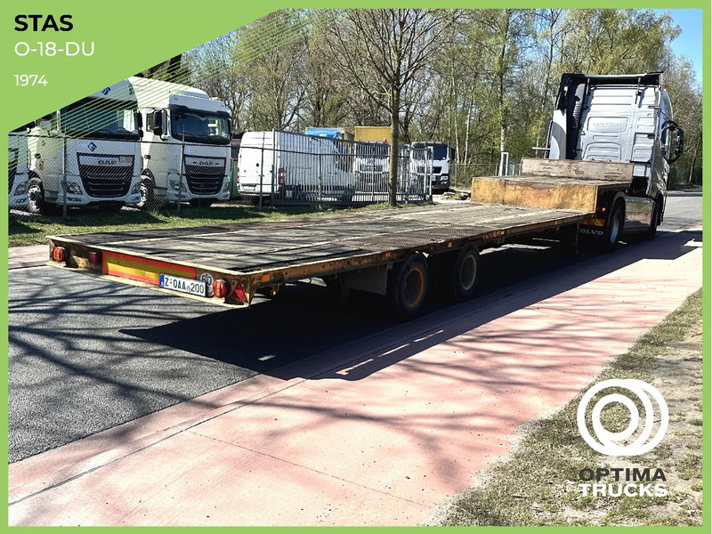 Stas O-18-DU EXTENSIBLE/UITSCHUIFBAAR - Puspiekabe zema profila platforma: foto 1 Stas O-18-DU EXTENSIBLE/UITSCHUIFBAAR - Puspiekabe zema profila platforma: foto 1