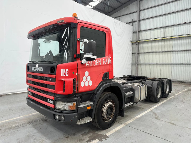 Scania P114-340 G 6x2-6x4 / compresseur - compressor / EURO 2 - Vilcējs: foto 1 Scania P114-340 G 6x2-6x4 / compresseur - compressor / EURO 2 - Vilcējs: foto 1