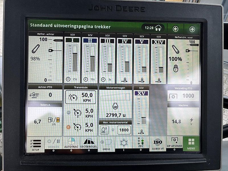 Traktors John Deere 6R250 AP 50KM COMMAND-PRO FH+FA 2022 2800 UUR!!!: foto 12
